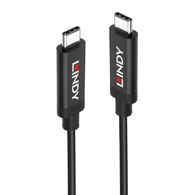 Lindy 43348 3m USB-C (M) 3.2 PD 3A 10Gbps Active Cable - Black