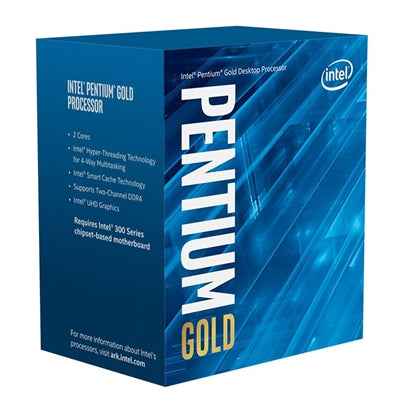 Intel Pentium Gold G6405 4.1GHz Dual Core LGA 1200 Comet Lake Processor, 4 Threads, Intel UHD 610 Graphics