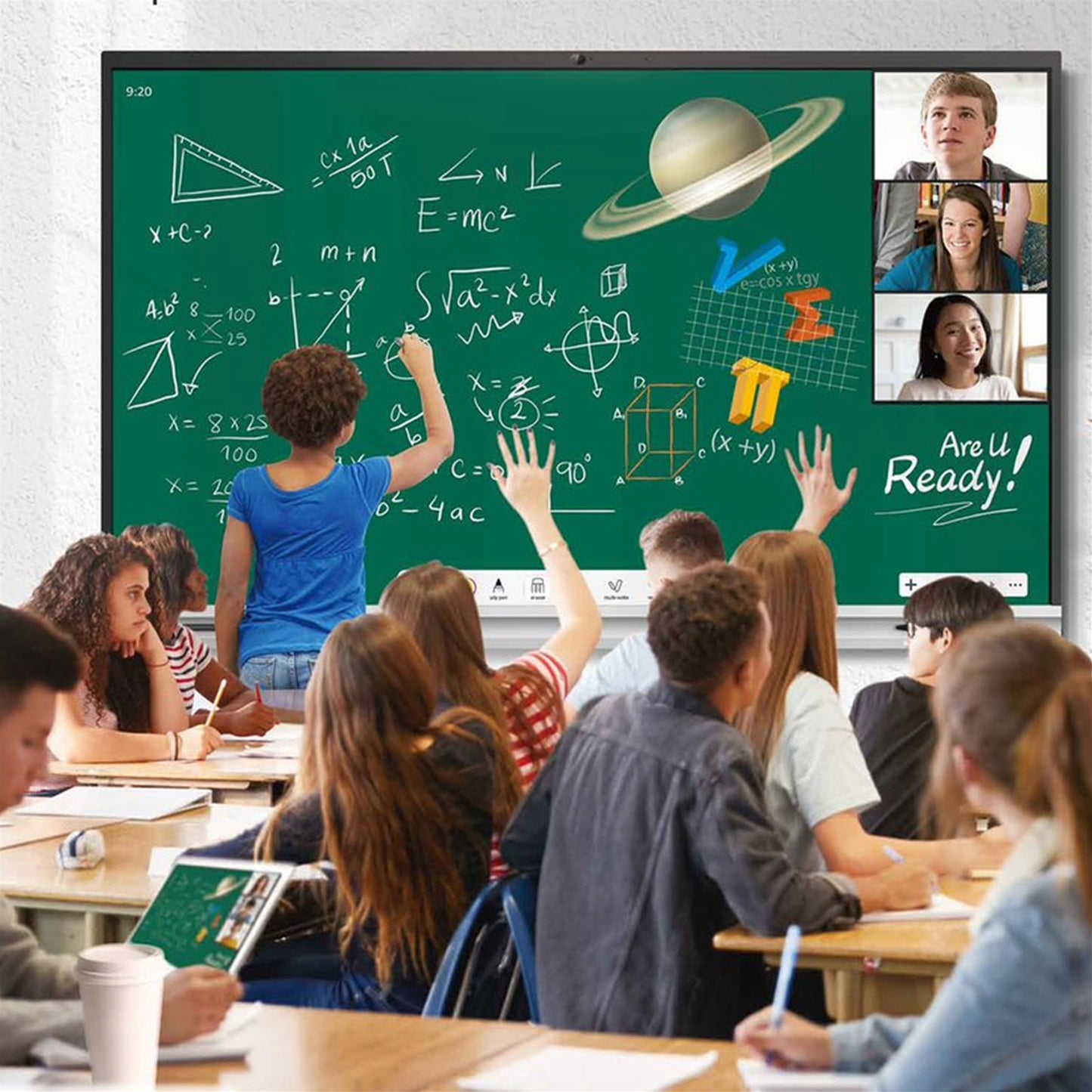 Dahua DeepHub Lite Education DHI-LPH65-ST470-B 65 Inch Interactive Smart Whiteboard, 4K Display, Android 11, Speakers, HDMI, USB-C, WiFi and Ethernet