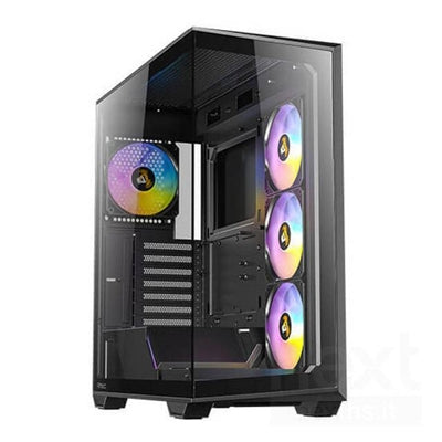 ANTEC Constellation C3 Black ARGB Case, 270' Full-View Tempered Glass, Dual Chamber, Tool-Free Design, 4 x ARGB PWM Fns With Built-In Fan Controller, ATX, Micro-ATX, ITX