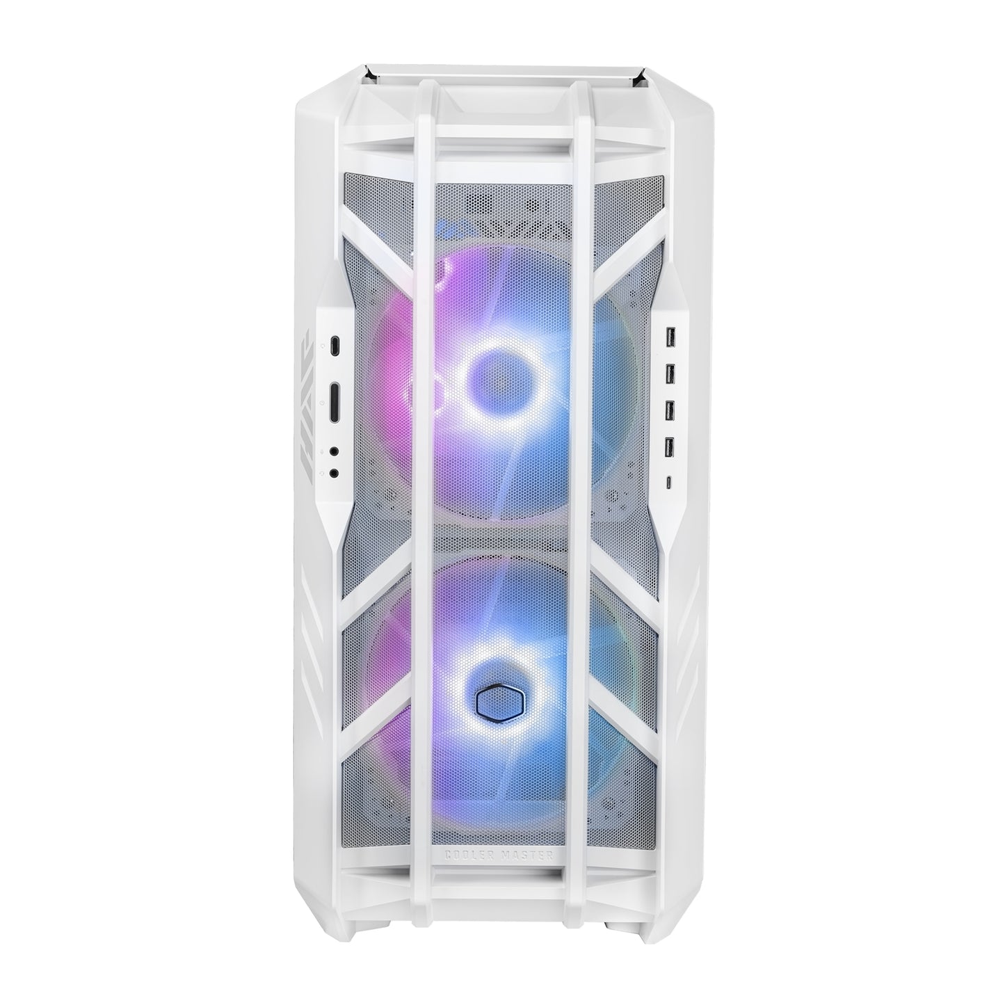 Cooler Master HAF 700 White, Full Tower Chassis w/ Tempered Glass, 2x 200mm/3x 120mm ARGB Fans, E-ATX/ATX/mATX