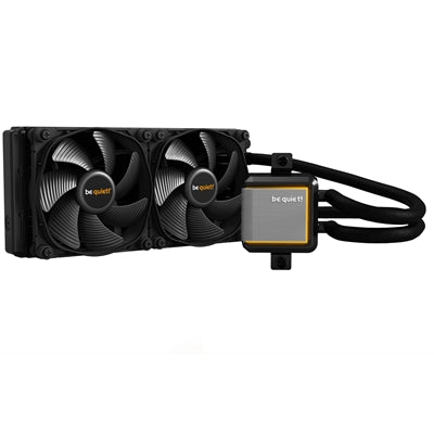be quiet! Silent Loop 2 AiO Liquid CPU Cooler, Universal Socket, 240mm Radiator, 2 x Silent Wings 3 120mm PWM High Speed 2200RPM Black Cooling Fan, Addressable RGB LED Pump Head with Powerful 3 Chamber Design to Significantly Reduce Turbulences & Noise