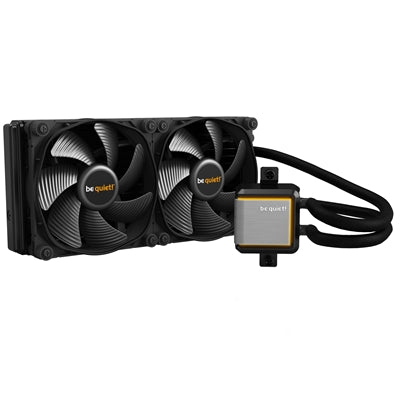 be quiet! Silent Loop 2 AiO Liquid CPU Cooler, Universal Socket, 280mm Radiator, 2 x Silent Wings 3 140mm PWM High Speed 1600RPM Black Cooling Fan, Addressable RGB LED Pump Head with Powerful 3 Chamber Design to Significantly Reduce Turbulences & Noise